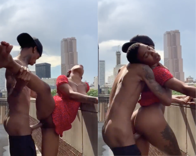 Balcony Sex: Watch Boyfriend Fuck Girlfriend On The Balcony