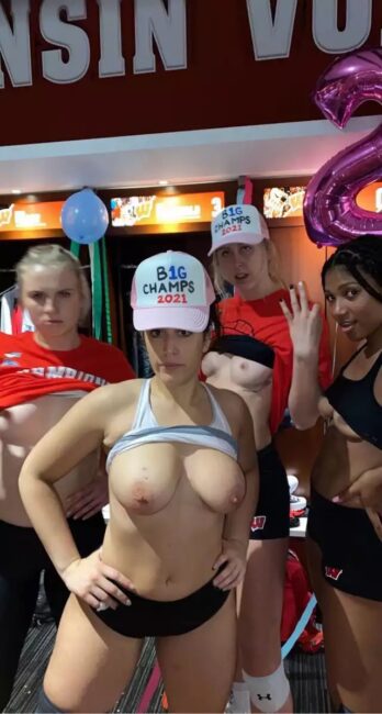 Naked Team - LEAKED NIPPLES VIDEOS AND PHOTOS: Wisconsin Volleyball Team Girls Go Viral  On Twitter And Snapchat After Flaunting Their Breasts And Nipples In  Changing Room â–» FreakyZA