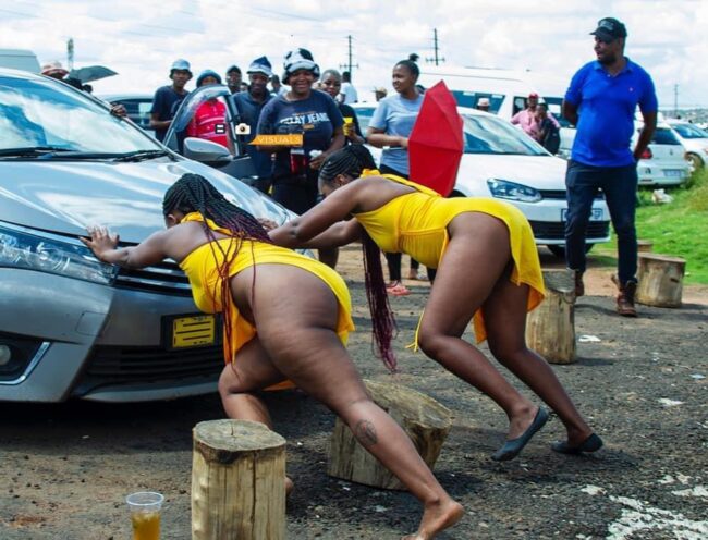 Pretoria ladies dance naked at Vusi Ma R5 funeral1
