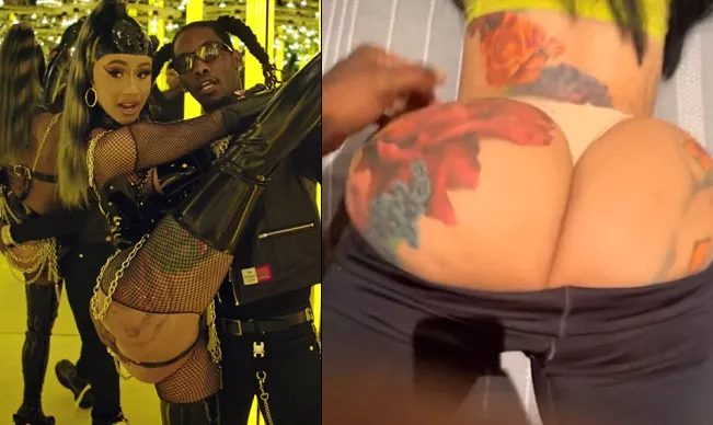 Rapper Offset Records Nude Video Of Himself Playing With Cardi B bare Booty