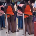 Naked Lady Seen Waiting In Line At Florida Airport