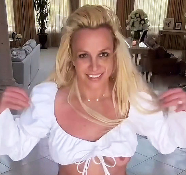 Britney Spears Nude Breast Out Moment