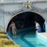 Disneyland Guest Strips Naked Completely