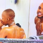 Liema and Mpumi Kissing In Bathroom Naked With Jareed Looking In Threesome Mood During Shower Time In BBMzansi