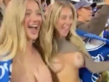 Boobs Flashed At Yankee Stadium Again