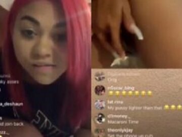 Redmulattoo Fingers Her Pussy