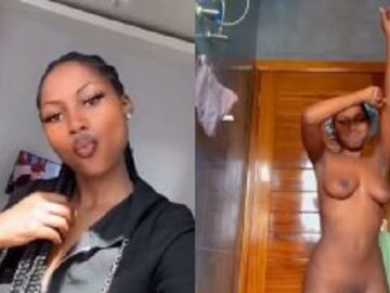 African Lady Dancing Naked In Her Neighbor’s Bathroom (WATCH 18+)