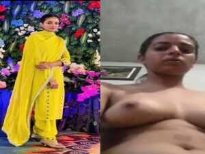 Punjabi girl topless video making for boyfriend