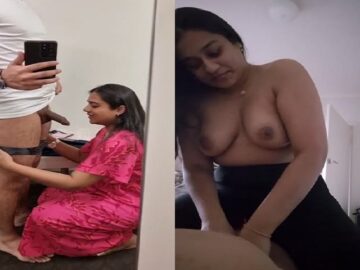 Typical Indian wife blowjob and riding dick of hubby